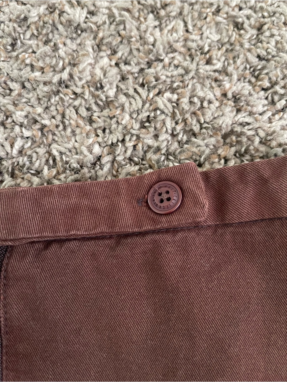 John Galt Brandy Melville Brown Denim Mini Skirt Size S Small Cotton Mid Rise - Picture 10 of 12